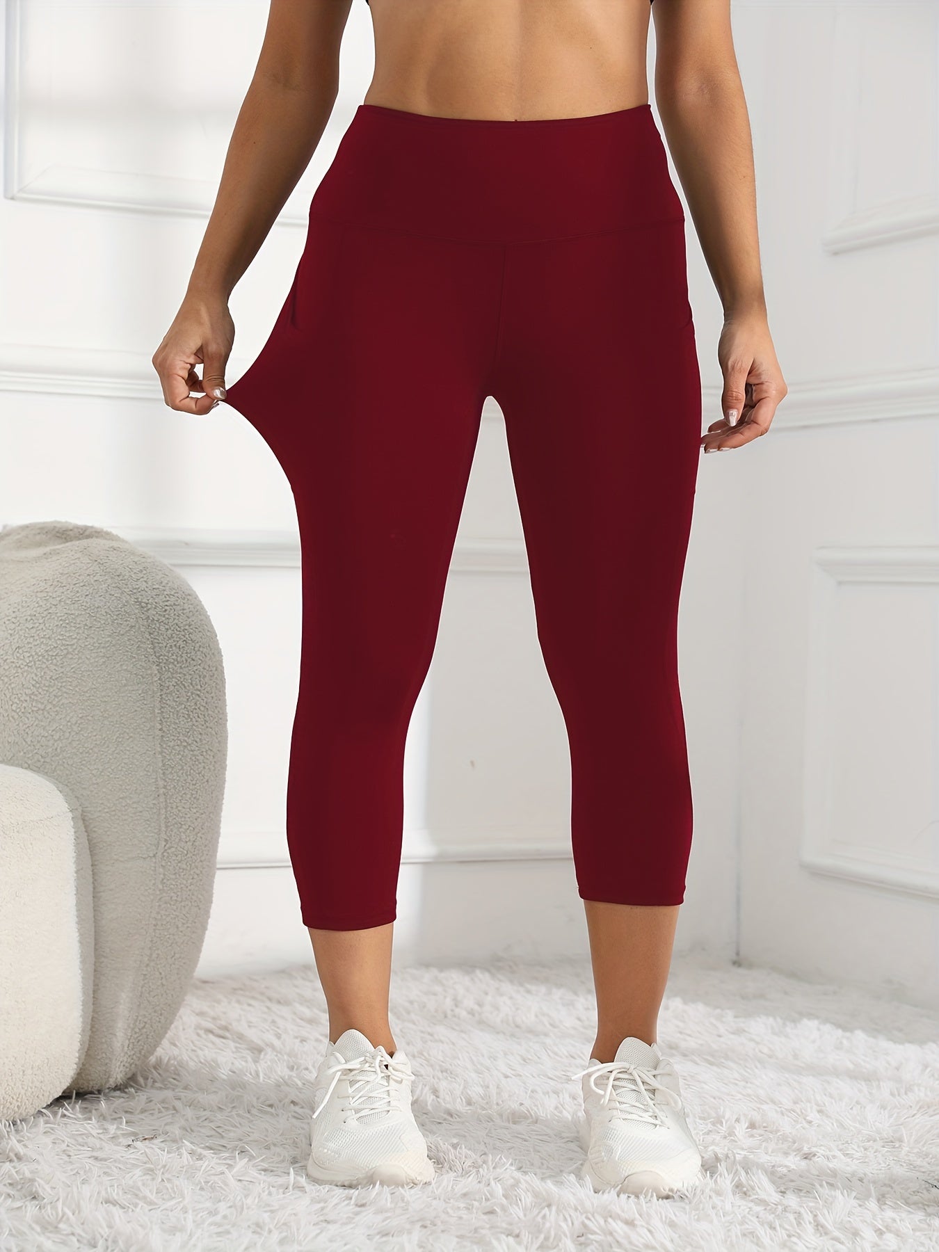 7-Point Athletic Pocketed Skin-Tight Fitness High-Waist Butt-Lifting Cycling Yoga Leggings NovaCart