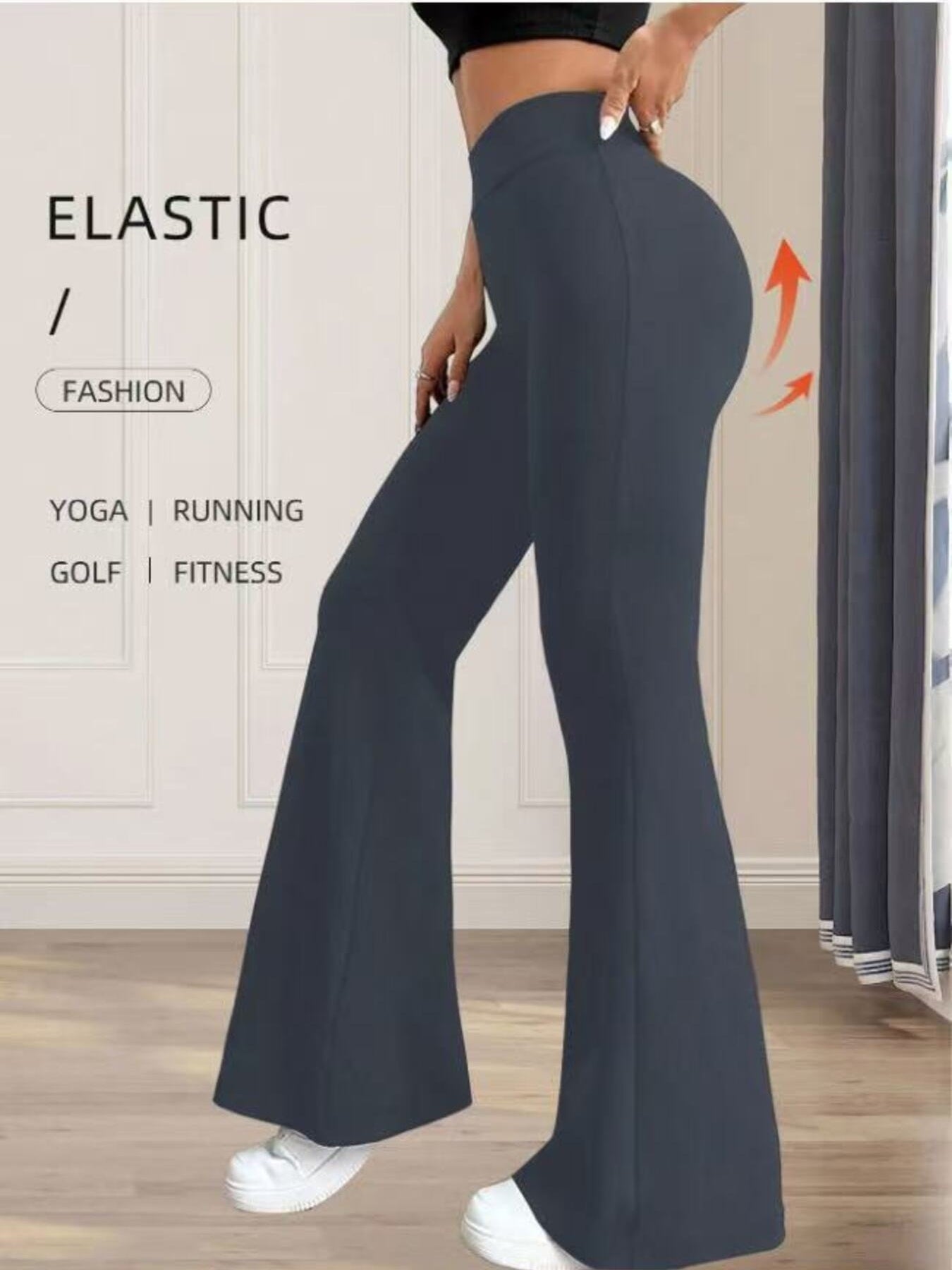 High Waist Flare Pants New Era Fashion LLc