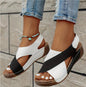 Women's Platform Roman Sandals | Open Toe Velcro Beach Sandals FitiqueFit
