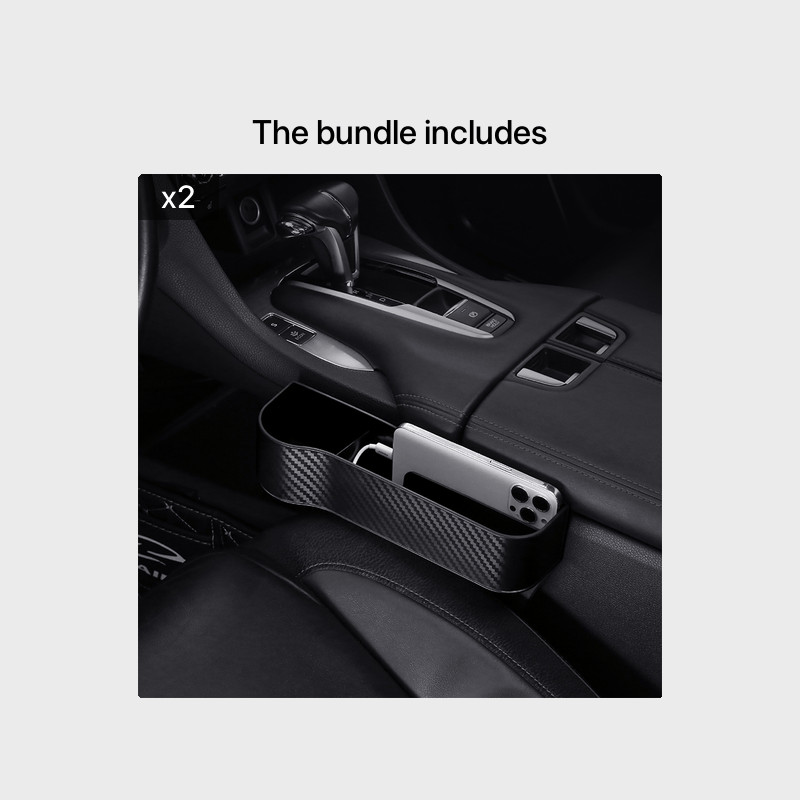 Car Seat Gap Organizer with Cup Holder - Lightweight ABS Storage Box for Console Side Pockets, Front Seat Accessory for Enhanced Organization, Car Storag NovaCart