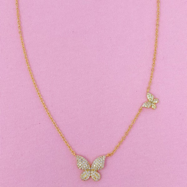 Double Shine Butterfly  Necklace Shop Style & More | Fresh Looks, Everyday Deals & Free Shipping