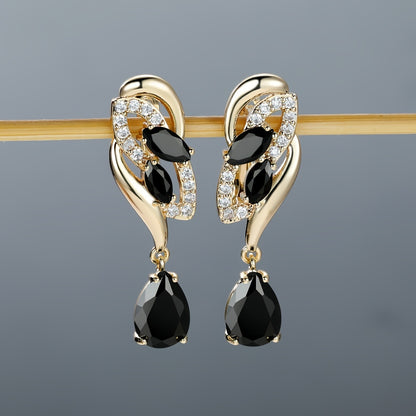 Romantic Flower Dangle Earrings Women Birthstone Party Earrings Jewelry Gifts NovaCart