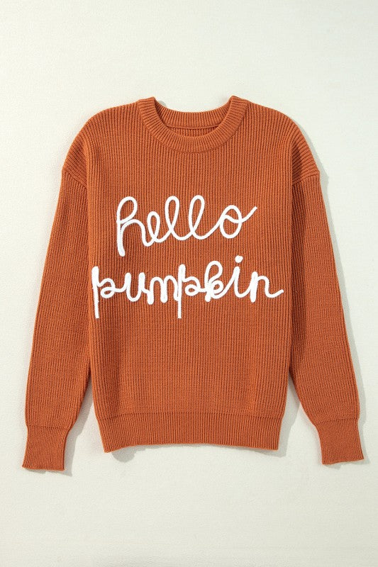 Hello Pumpkin Crewneck Sweater Shop Style & More | Fresh Looks, Everyday Deals & Free Shipping