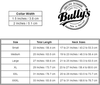 Ultimate Heavy Duty Pit Bull Dog Collar - Premium Nylon with Stainless Steel Hardware, Black & Red Trim (Medium, 2" Wide)
