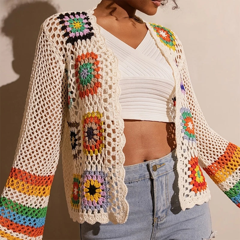 Women's Elegant Crochet Cardigan FitiqueFit