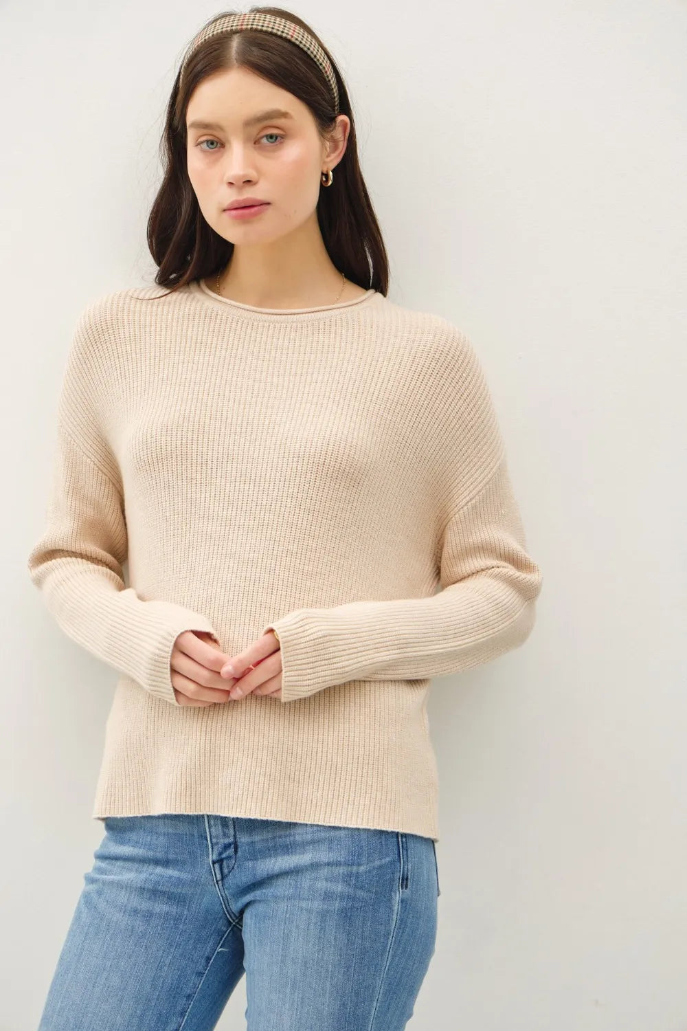 Be Cool Round Neck Long Sleeve Sweater New Era Fashion LLc