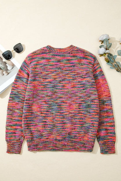 Space Dye Crew Neck Sweater Shop Style & More | Fresh Looks, Everyday Deals & Free Shipping