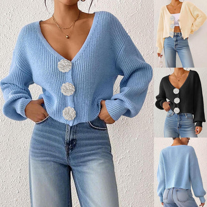 Women’s Knitted Crochet Cardigan FitiqueFit