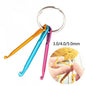 3mm - 5mm Aluminum Crochet Hook Keychain Set