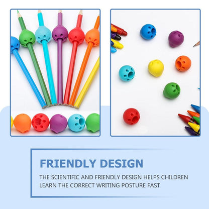 3Pcs Silicone Writing Aid Grip Pencil Aids Children for Child Pencil Pen School Pencil Grips for Kids Adults Silicone Pencil Grips Round Handwriting Aid Tools for Handwriting Drawing Stevvex