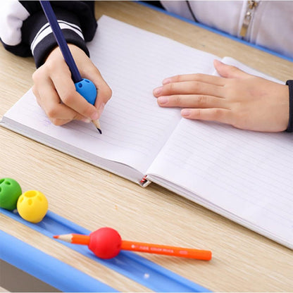 3Pcs Silicone Writing Aid Grip Pencil Aids Children for Child Pencil Pen School Pencil Grips for Kids Adults Silicone Pencil Grips Round Handwriting Aid Tools for Handwriting Drawing Stevvex