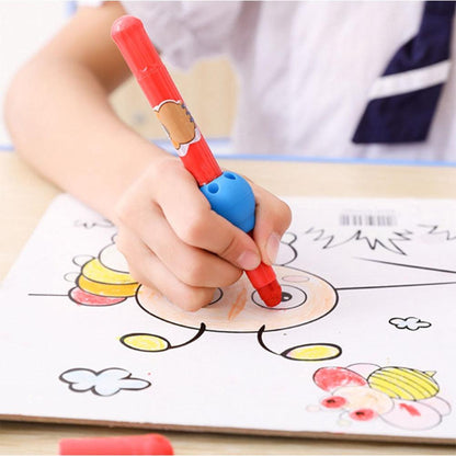 3Pcs Silicone Writing Aid Grip Pencil Aids Children for Child Pencil Pen School Pencil Grips for Kids Adults Silicone Pencil Grips Round Handwriting Aid Tools for Handwriting Drawing Stevvex