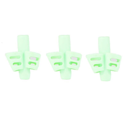 3Pcs/Set Soft Silica Pencil Grasp Two-Finger Gel Pen Grips Children Writing Training Correction Tool Pens Holding for Kids Gifts Children's School Supplies Triangular Correction Children's Writing Tool Stevvex