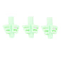 3Pcs/Set Soft Silica Pencil Grasp Two-Finger Gel Pen Grips Children Writing Training Correction Tool Pens Holding for Kids Gifts Children's School Supplies Triangular Correction Children's Writing Tool Stevvex