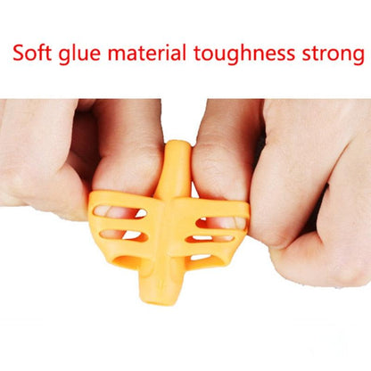 3Pcs/Set Soft Silica Pencil Grasp Two-Finger Gel Pen Grips Children Writing Training Correction Tool Pens Holding for Kids Gifts Children's School Supplies Triangular Correction Children's Writing Tool Stevvex