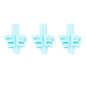 3Pcs/Set Soft Silica Pencil Grasp Two-Finger Gel Pen Grips Children Writing Training Correction Tool Pens Holding for Kids Gifts Children's School Supplies Triangular Correction Children's Writing Tool Stevvex