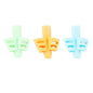 3Pcs/Set Soft Silica Pencil Grasp Two-Finger Gel Pen Grips Children Writing Training Correction Tool Pens Holding for Kids Gifts Children's School Supplies Triangular Correction Children's Writing Tool Stevvex