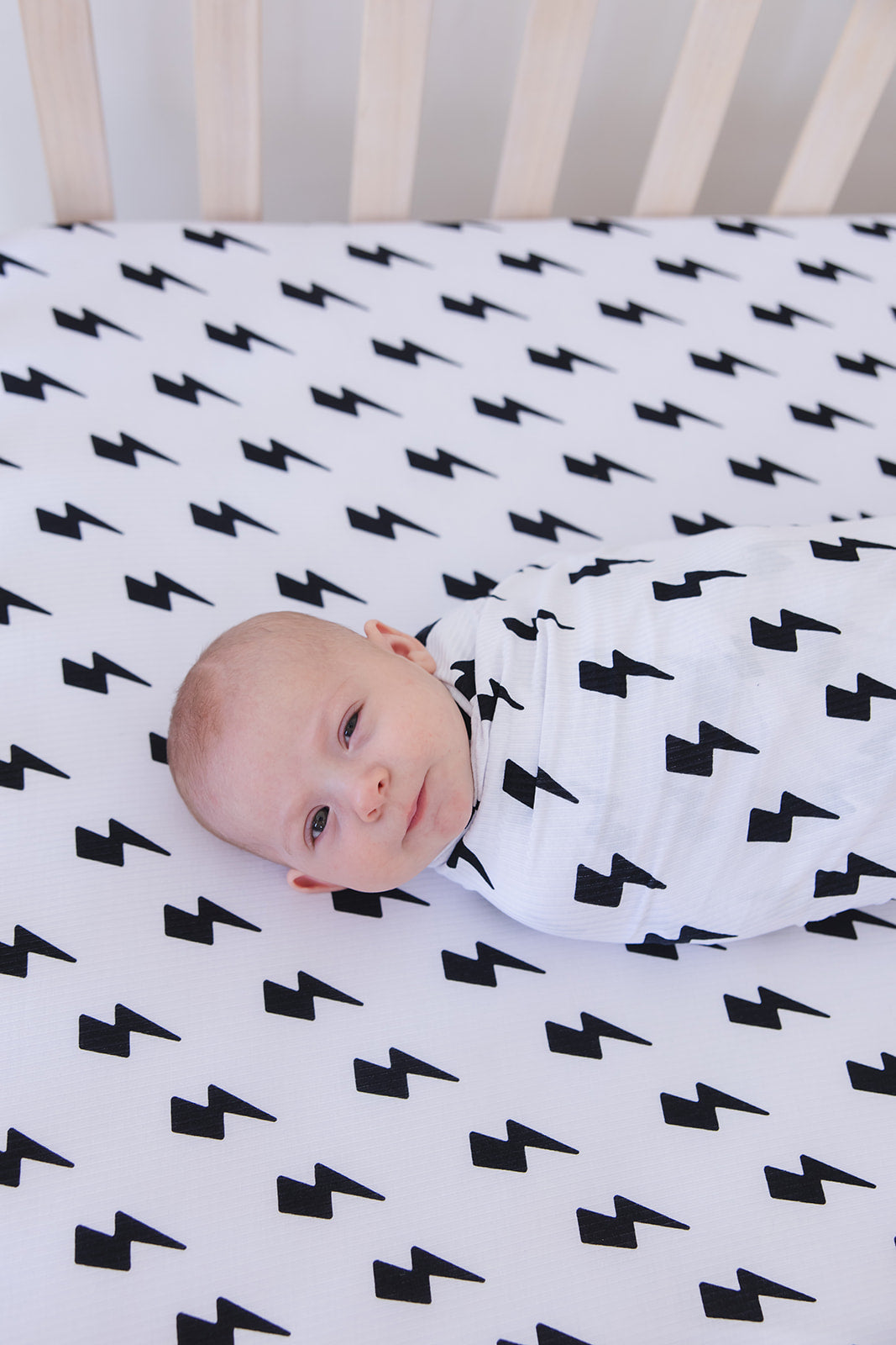 Bowie (ribbed) - Crib Sheet Blush Lotus