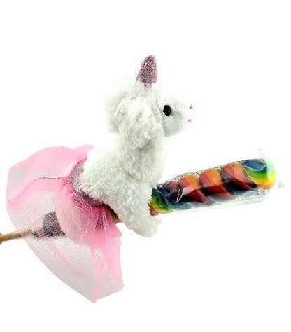 4" Alpaca on Candy Lollipop Purely Alpaca