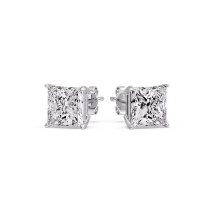 Princess Cut Diamond Stud Earring Fascinating Diamonds