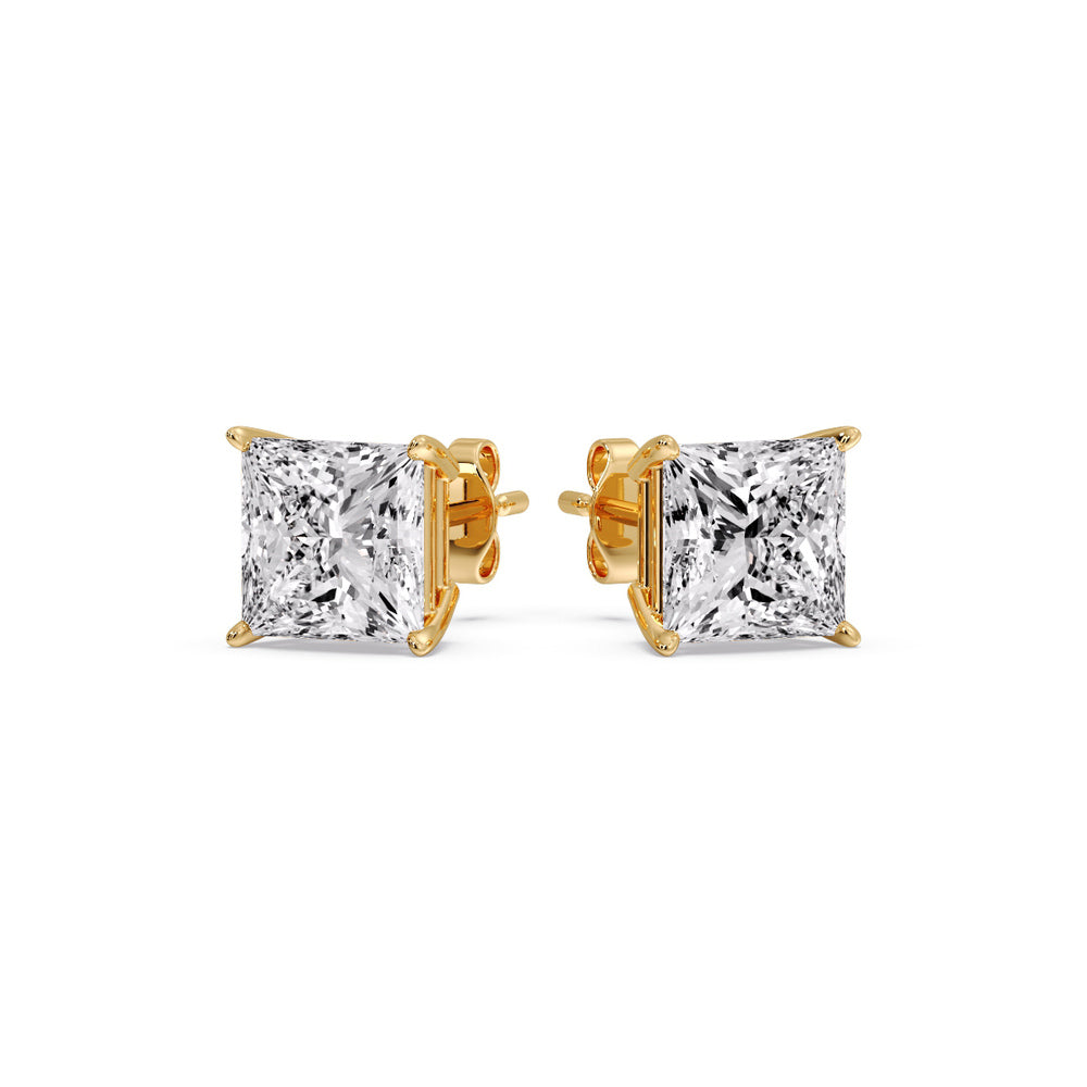Princess Cut Diamond Stud Earring Fascinating Diamonds
