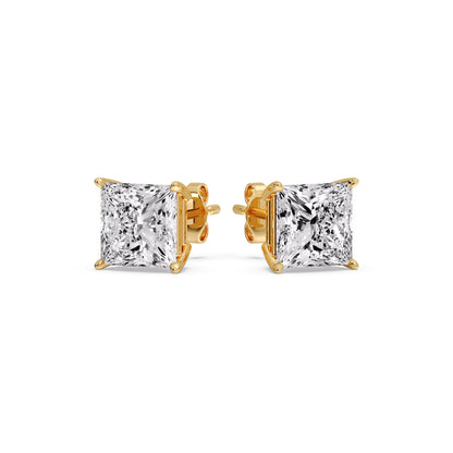 Princess Cut Diamond Stud Earring Fascinating Diamonds