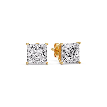 Princess Cut Diamond Stud Earring Fascinating Diamonds