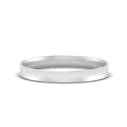 Comfort Fit Concave Mens Band Fascinating Diamonds