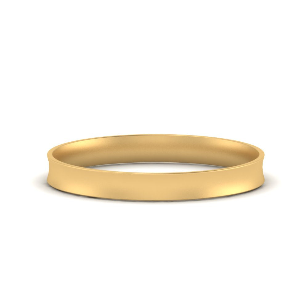 Comfort Fit Concave Mens Band Fascinating Diamonds