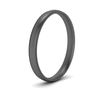 4 mm Milgrain Comfort Fit Mens Wedding Band Fascinating Diamonds