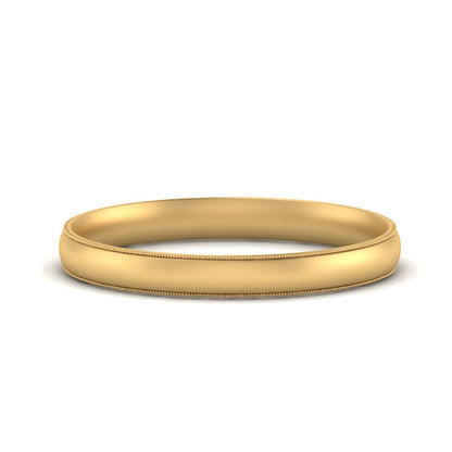 4 mm Milgrain Comfort Fit Mens Wedding Band Fascinating Diamonds