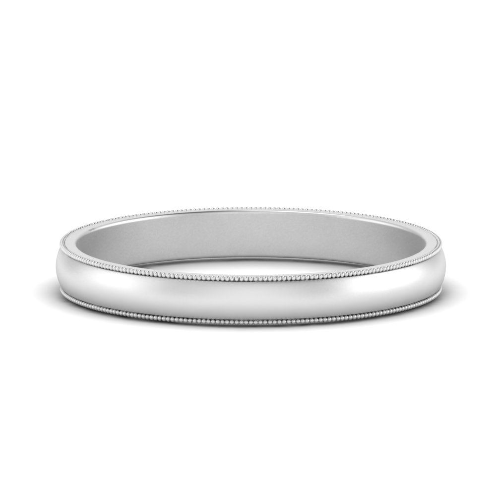 Milgrain Matte Finish Mens Band Fascinating Diamonds