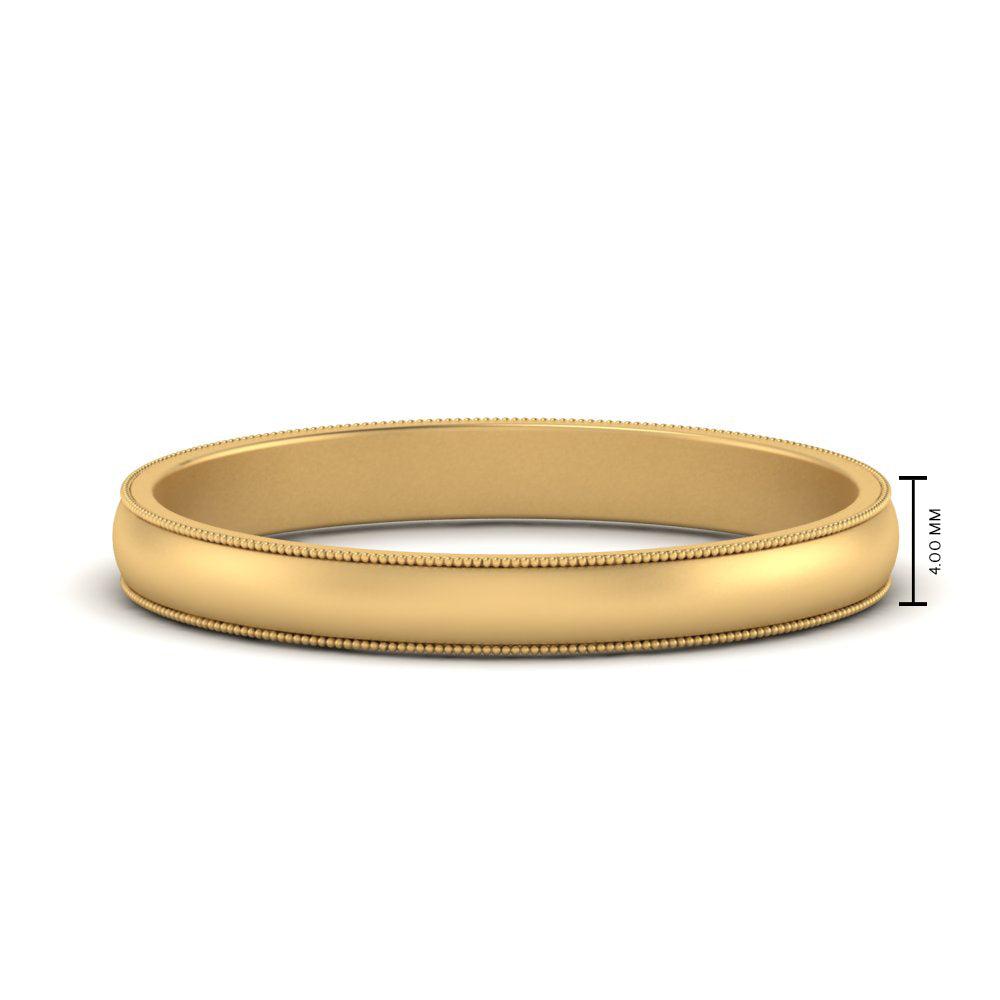Milgrain Matte Finish Mens Band Fascinating Diamonds