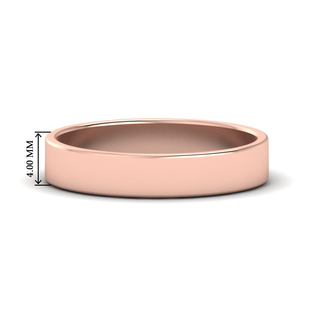 Unisex Classic Flat Cigar Band Fascinating Diamonds