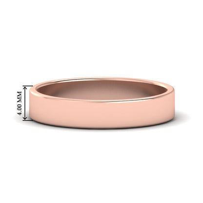 Unisex Classic Flat Cigar Band Fascinating Diamonds