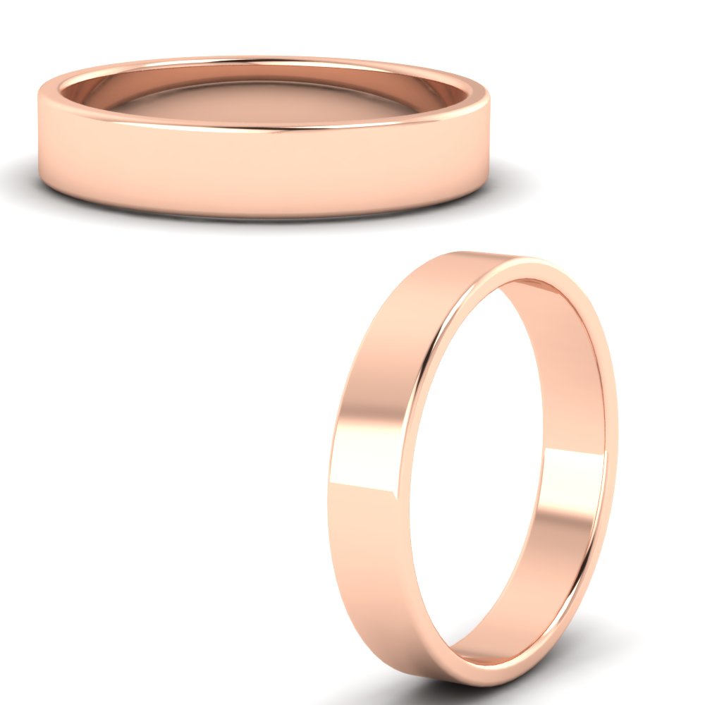 Unisex Classic Flat Cigar Band Fascinating Diamonds