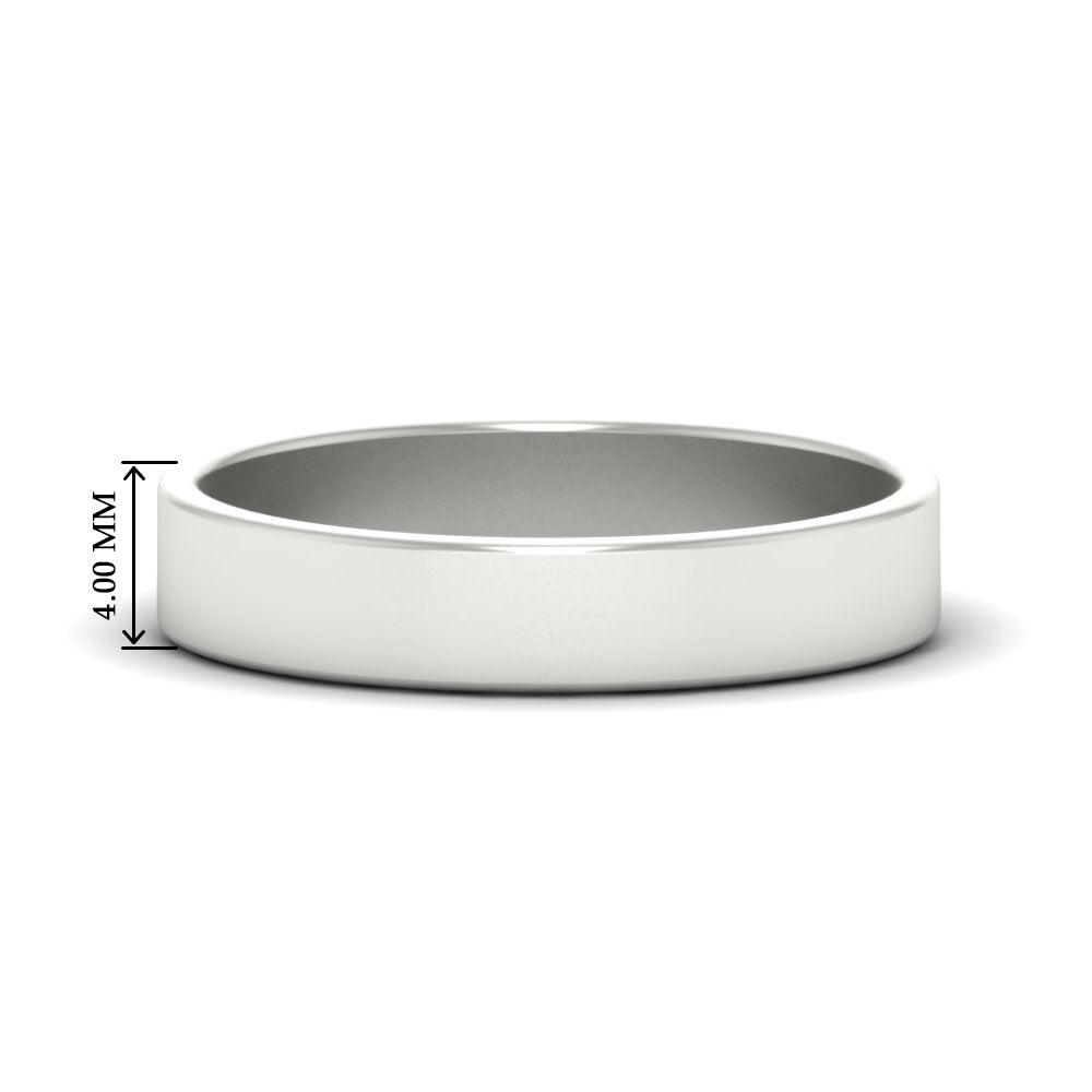 Unisex Classic Flat Cigar Band Fascinating Diamonds