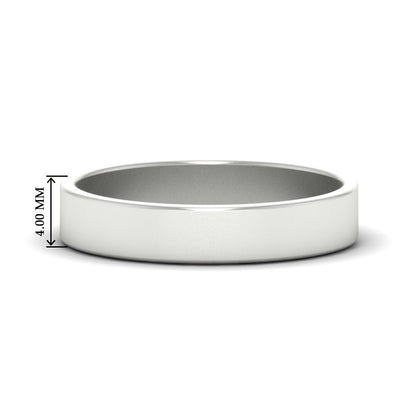 Unisex Classic Flat Cigar Band Fascinating Diamonds