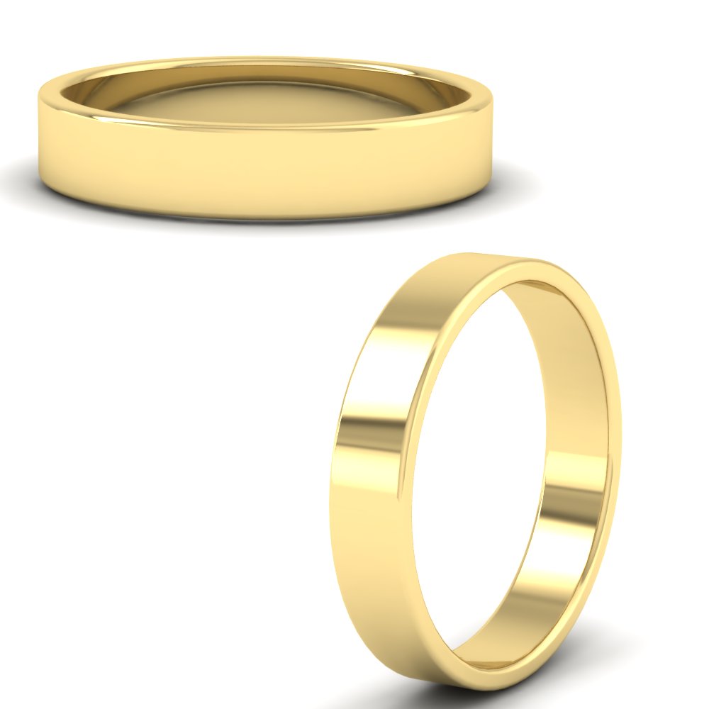 Unisex Classic Flat Cigar Band Fascinating Diamonds