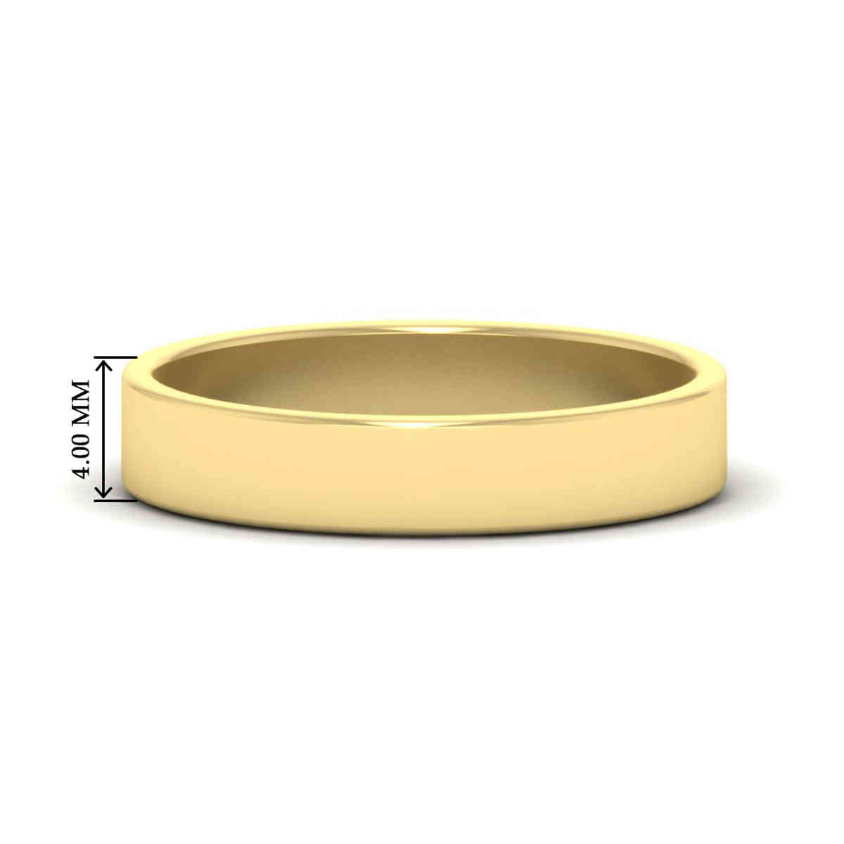 Unisex Classic Flat Cigar Band Fascinating Diamonds