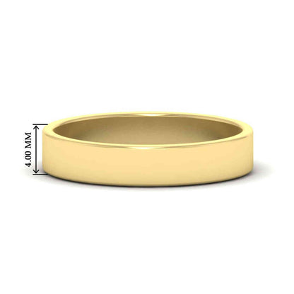 Unisex Classic Flat Cigar Band Fascinating Diamonds