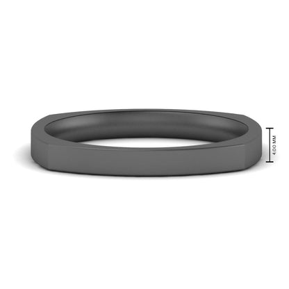 Square Comfort Fit Mens Wedding Band Fascinating Diamonds