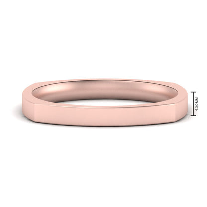 Square Comfort Fit Mens Wedding Band Fascinating Diamonds