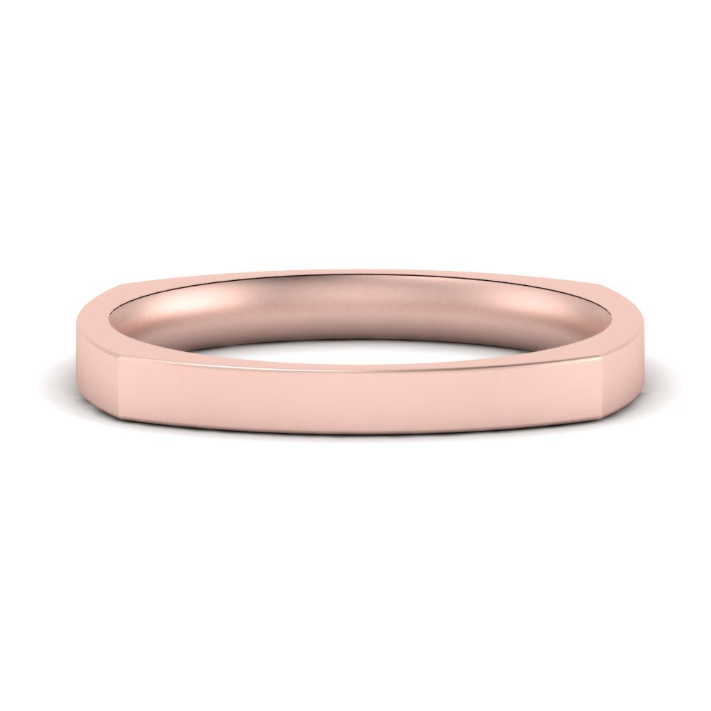 Square Comfort Fit Mens Wedding Band Fascinating Diamonds