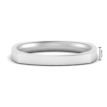 Square Comfort Fit Mens Wedding Band Fascinating Diamonds