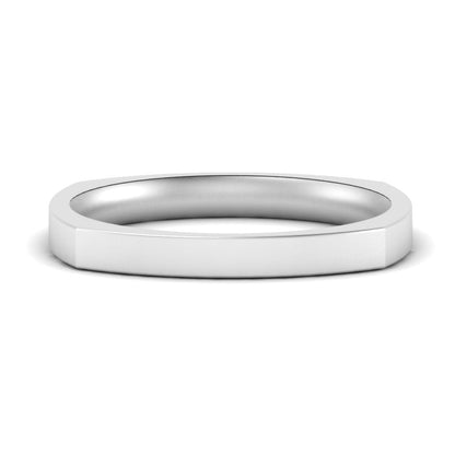 Square Comfort Fit Mens Wedding Band Fascinating Diamonds