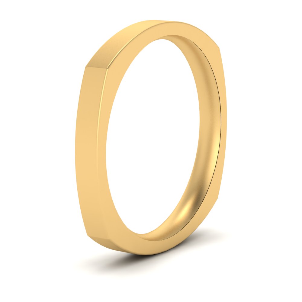 Square Comfort Fit Mens Wedding Band Fascinating Diamonds