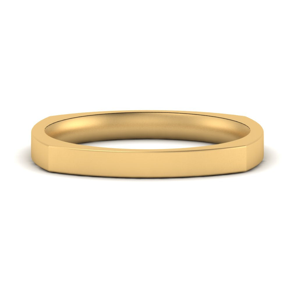 Square Comfort Fit Mens Wedding Band Fascinating Diamonds