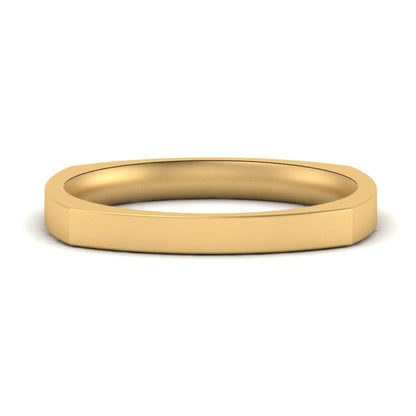 Square Comfort Fit Mens Wedding Band Fascinating Diamonds