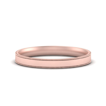 Stepped Edge Comfort Fit Flat Mens Band Fascinating Diamonds